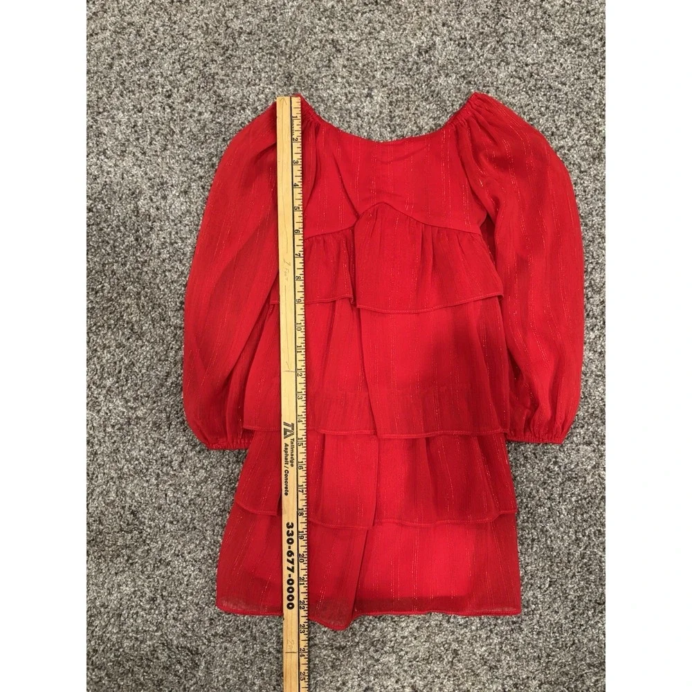 Chelsea & Violet Girls‎ Red Chiffon Dress Holiday NWT 3T